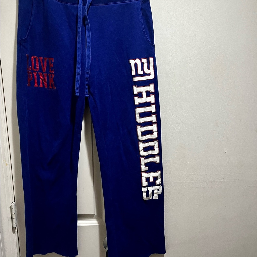 PINK VS Love Pink NY Giants Huddle Up boyfriend sweatpants - Picture 13 of 15